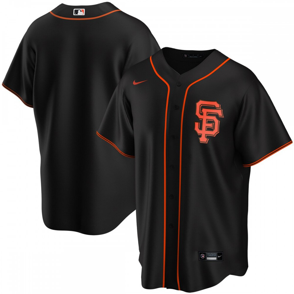 San Francisco Giants Youth Alternate Replica Team Jersey - Black-Pro Kit Vault | Brand New 26/27 Sports Jerseys